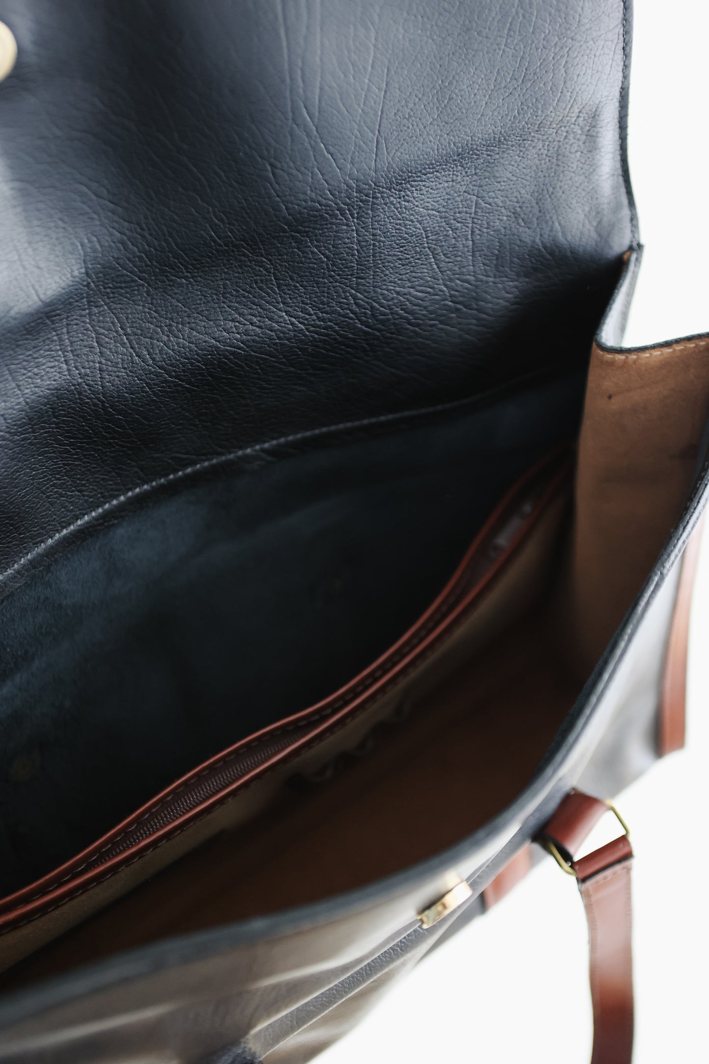 vintage leather messenger bag