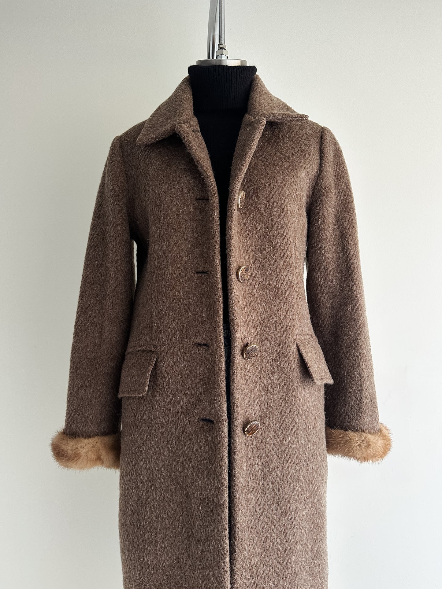 vintage wool winter coat (S)