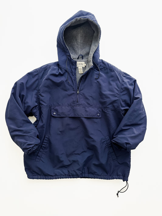 vintage 90s J Crew blue lined anorak (XL)