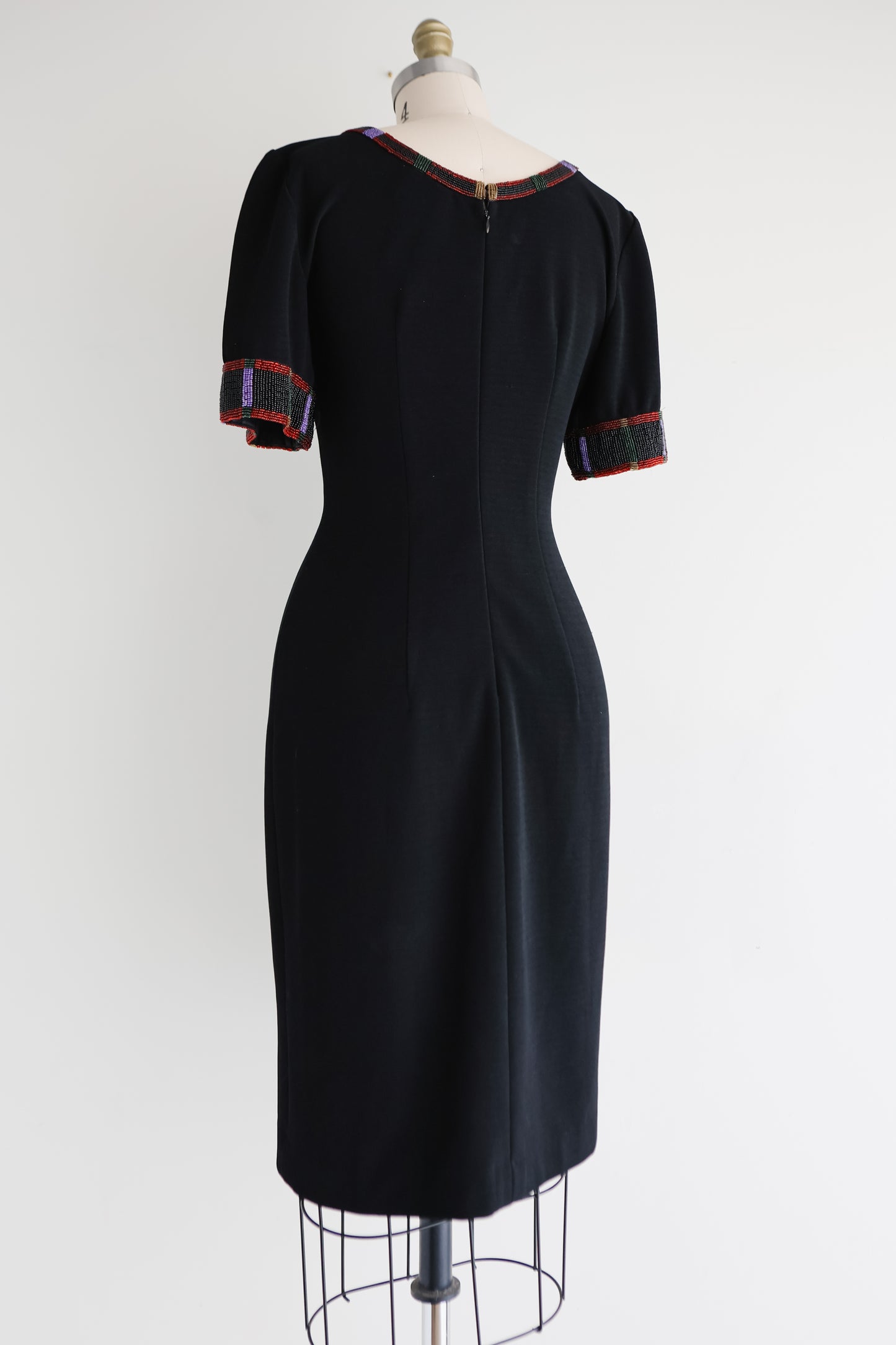vintage Kathryn Dianos beaded party dress (S/M)