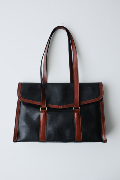 vintage leather messenger bag