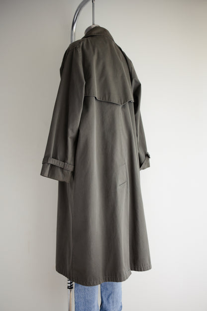 vintage canvas trench coat (M)