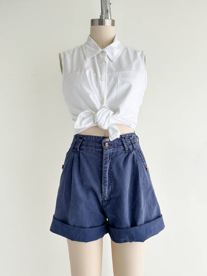 vintage white cotton shirt (M)