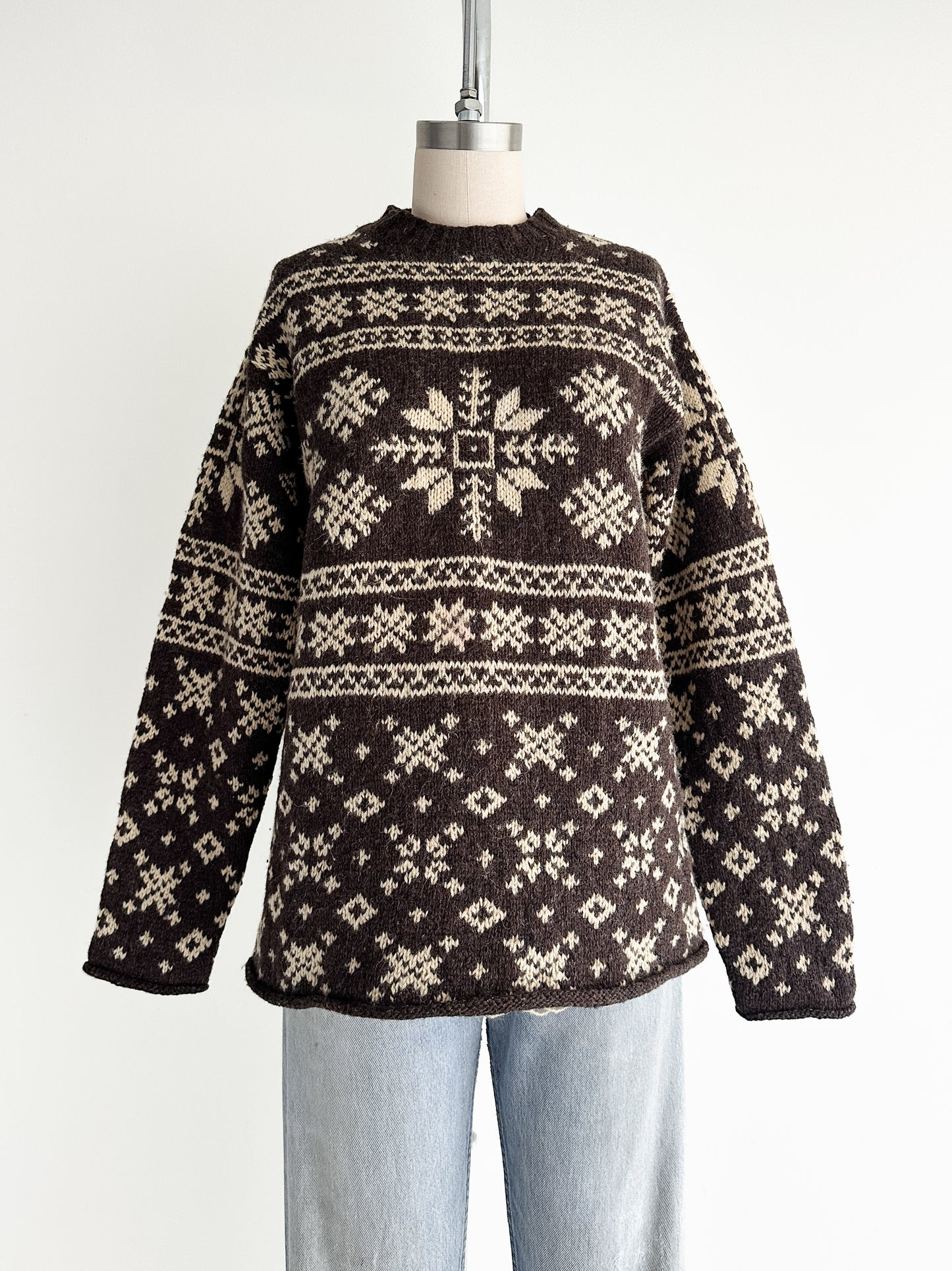 vintage J Crew winter wool sweater (S/M)