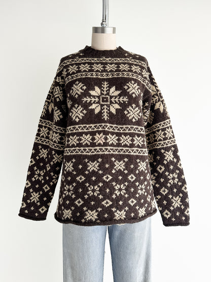 vintage J Crew winter wool sweater (S/M)