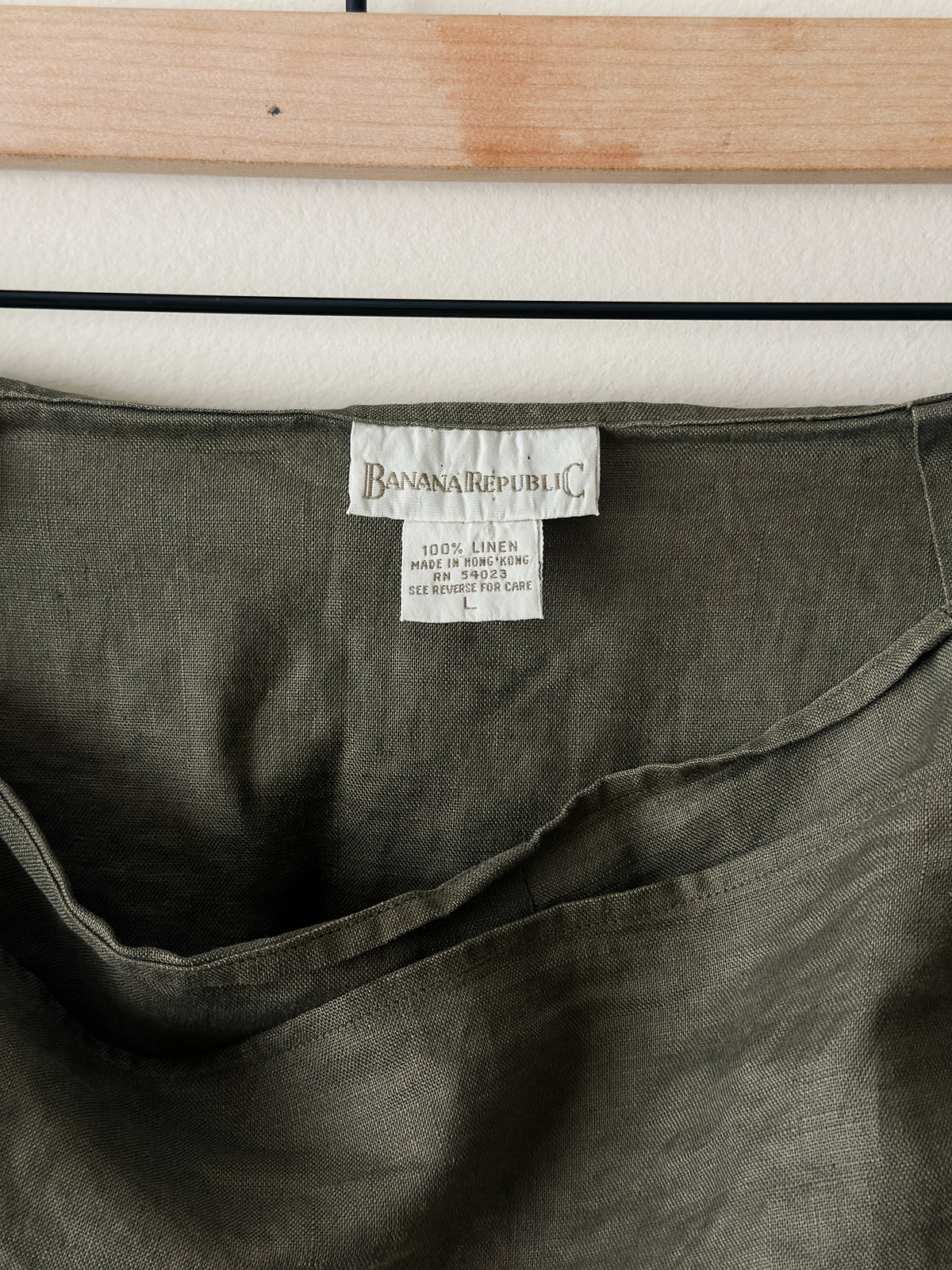 vintage Banana Republic Safari days linen skirt (M)
