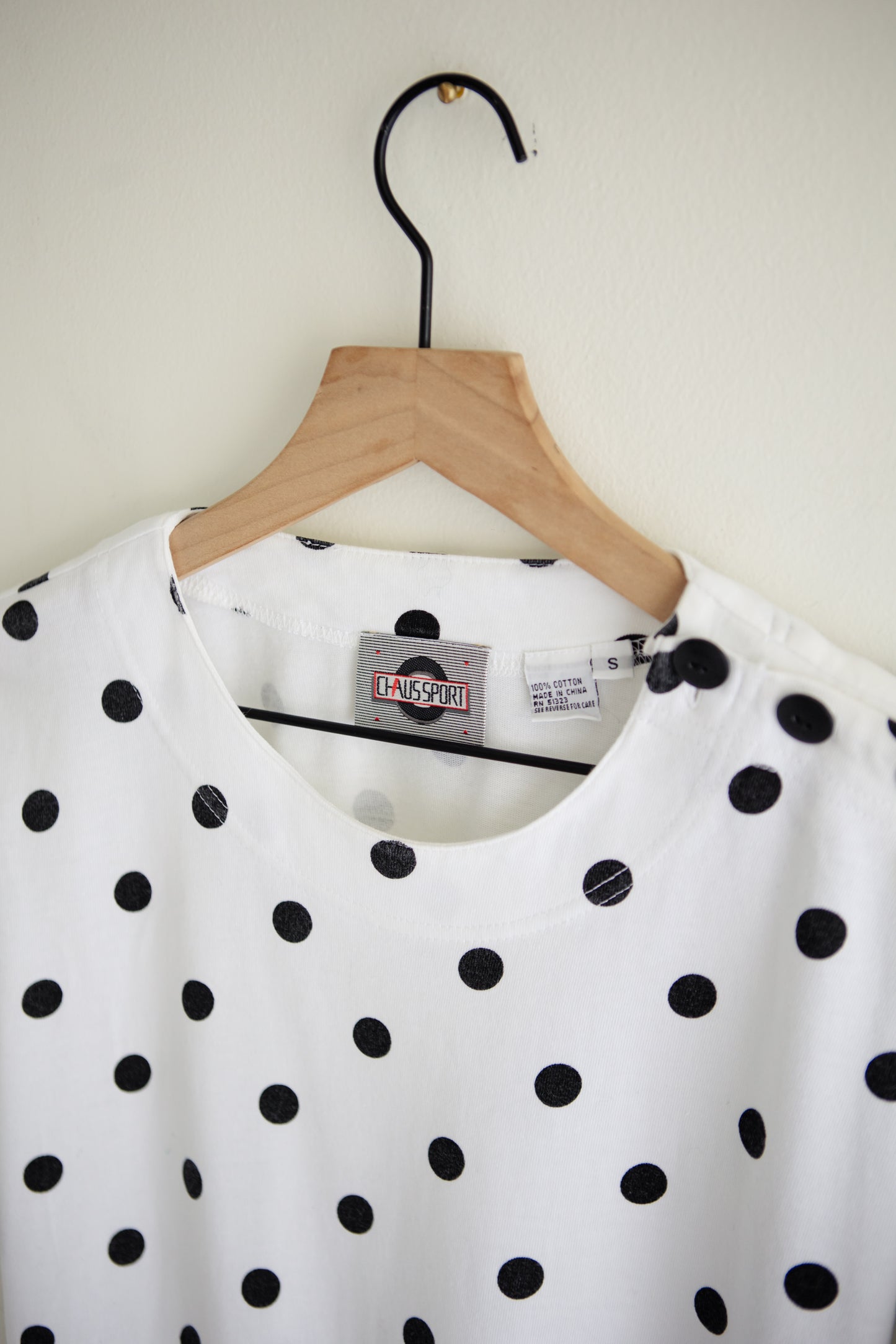vintage polka dot tee (M)