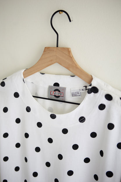 vintage polka dot tee (M)