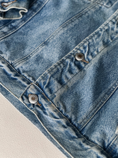 vintage early Old Navy oversized jean jacket (M)