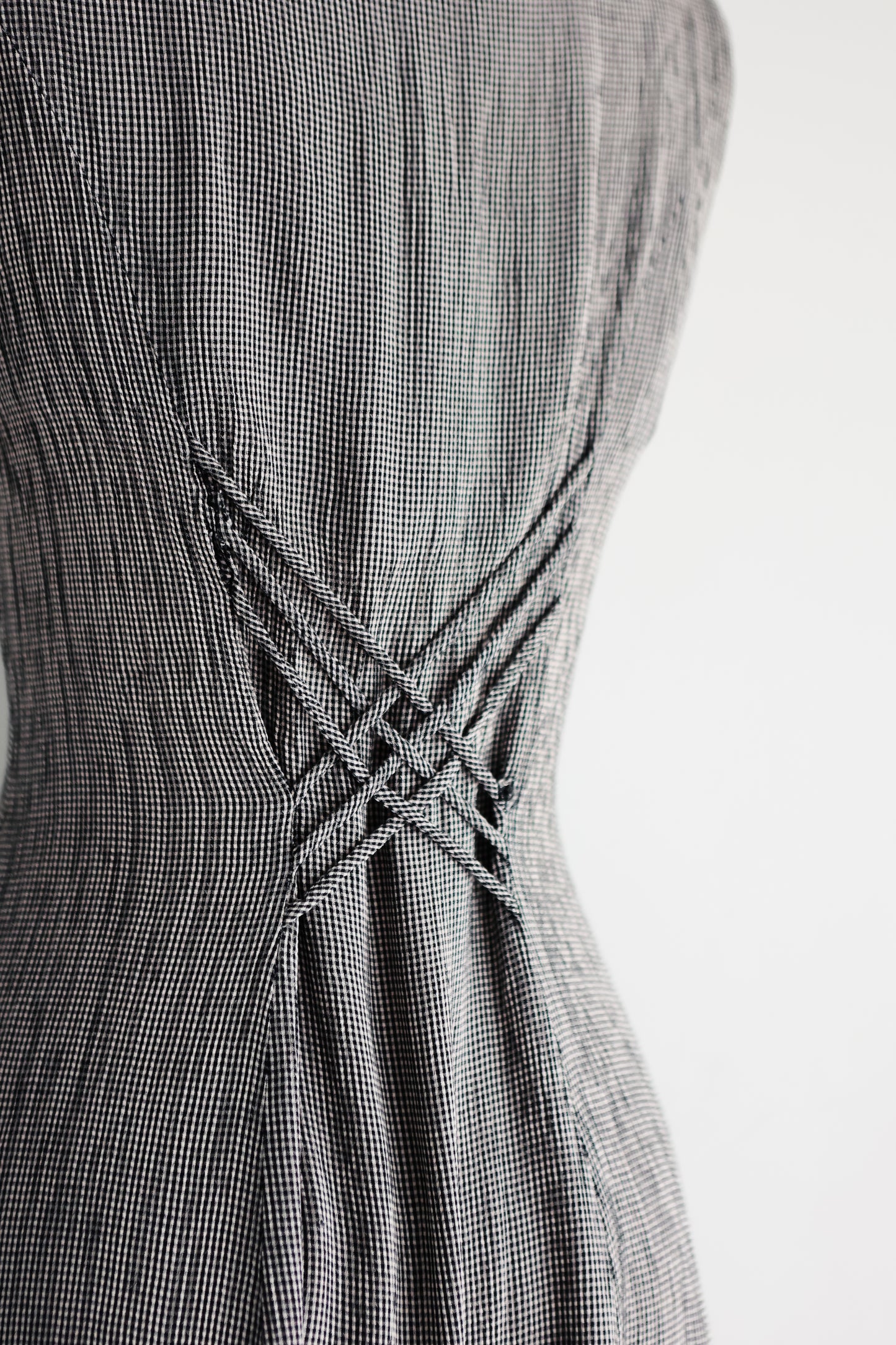 vintage button front sundress (M)