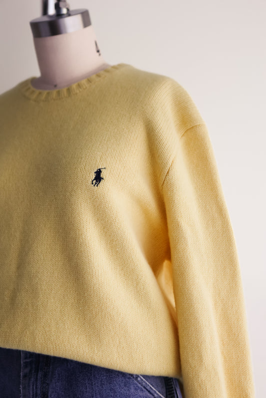 vintage butter cashmere Ralph Lauren sweater (XL)