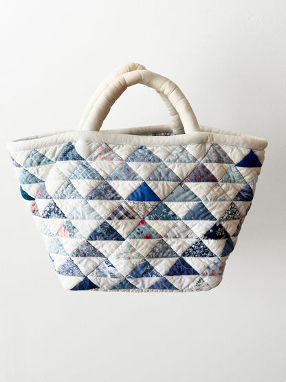vintage patchwork quilted cotton bag