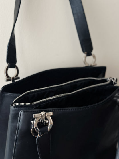 Vintage Salvatore Ferragamo Gancini Shoulder Bag
