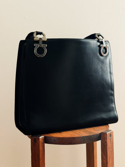 Vintage Salvatore Ferragamo Gancini Shoulder Bag