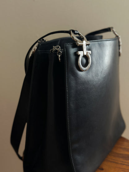 Vintage Salvatore Ferragamo Gancini Shoulder Bag