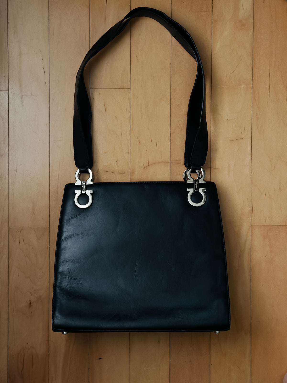 Vintage Salvatore Ferragamo Gancini Shoulder Bag