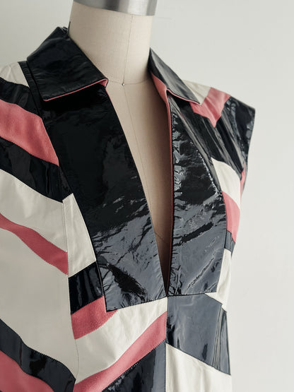 Vintage Gucci 2006 patchwork leather top (sz 42)