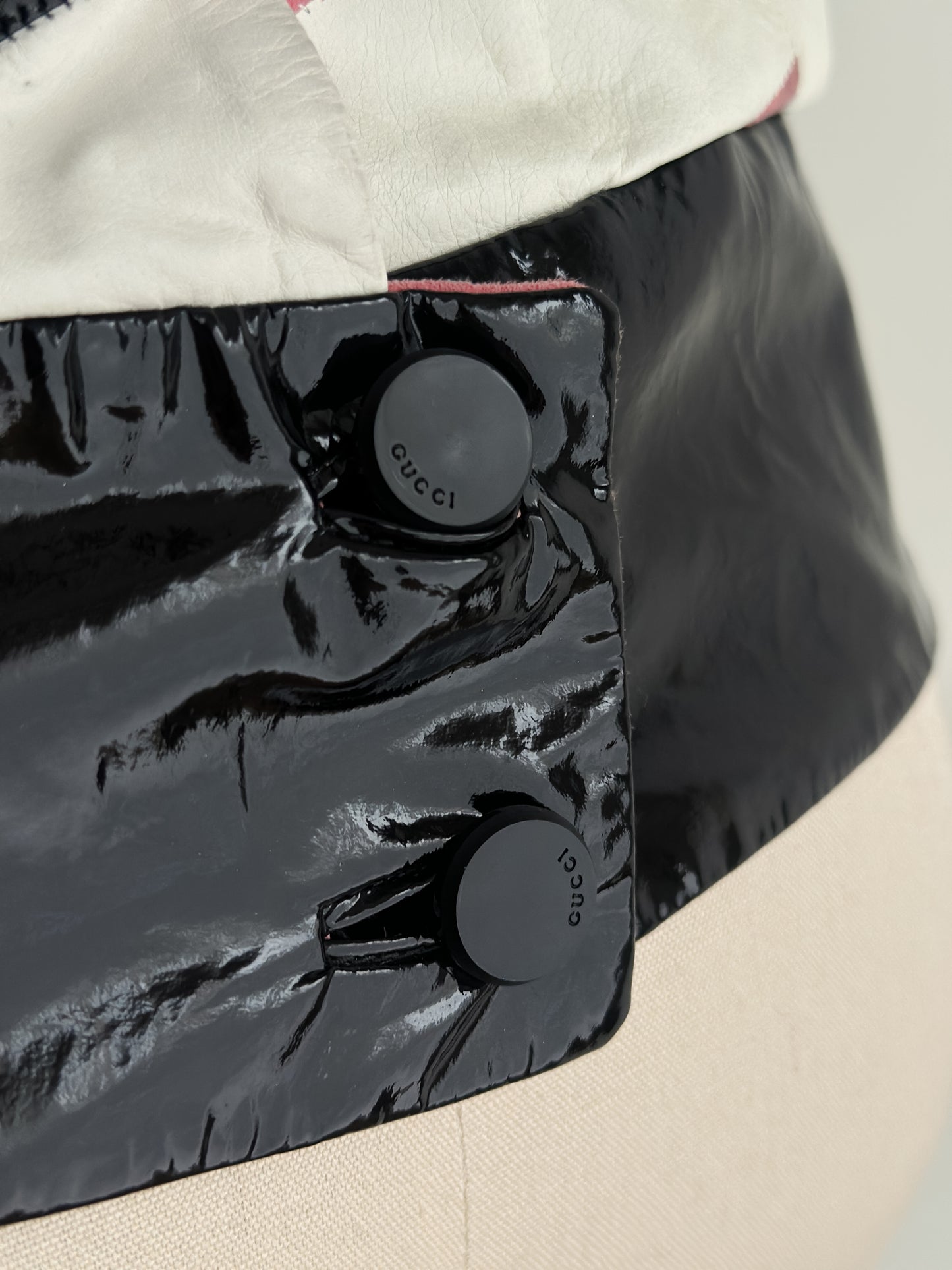 Vintage Gucci 2006 patchwork leather top (sz 42)