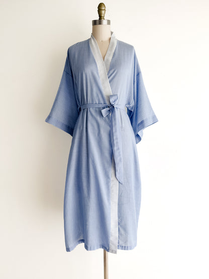 vintage striped cotton Pierre Cardin robe (S)