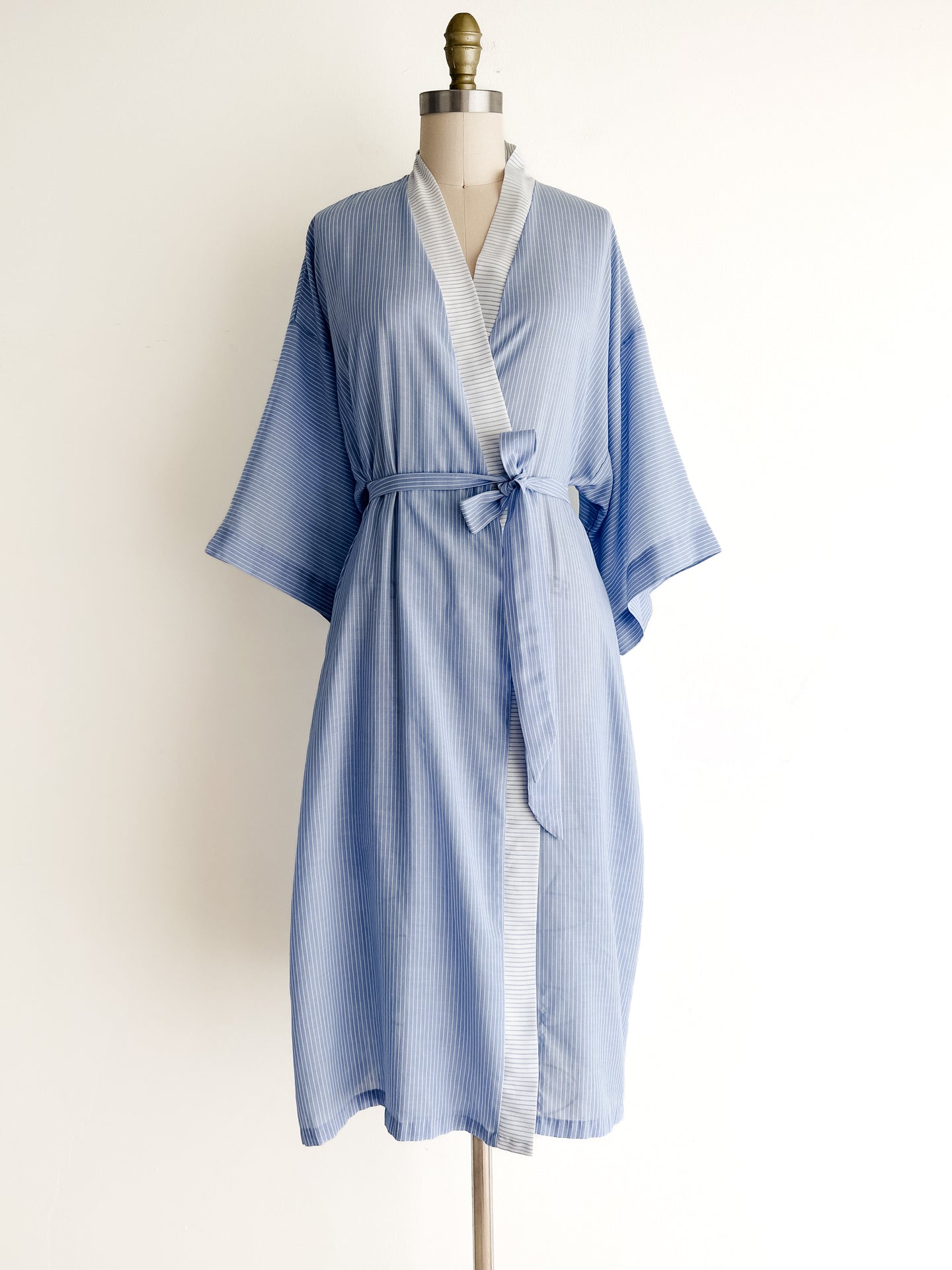 vintage striped cotton Pierre Cardin robe (S)