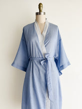 Load image into Gallery viewer, vintage striped cotton Pierre Cardin robe (S)
