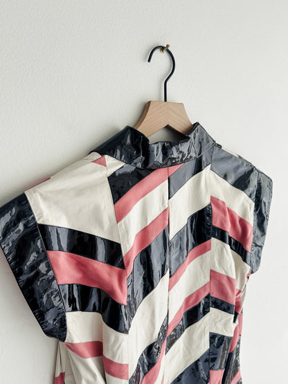 Vintage Gucci 2006 patchwork leather top (sz 42)