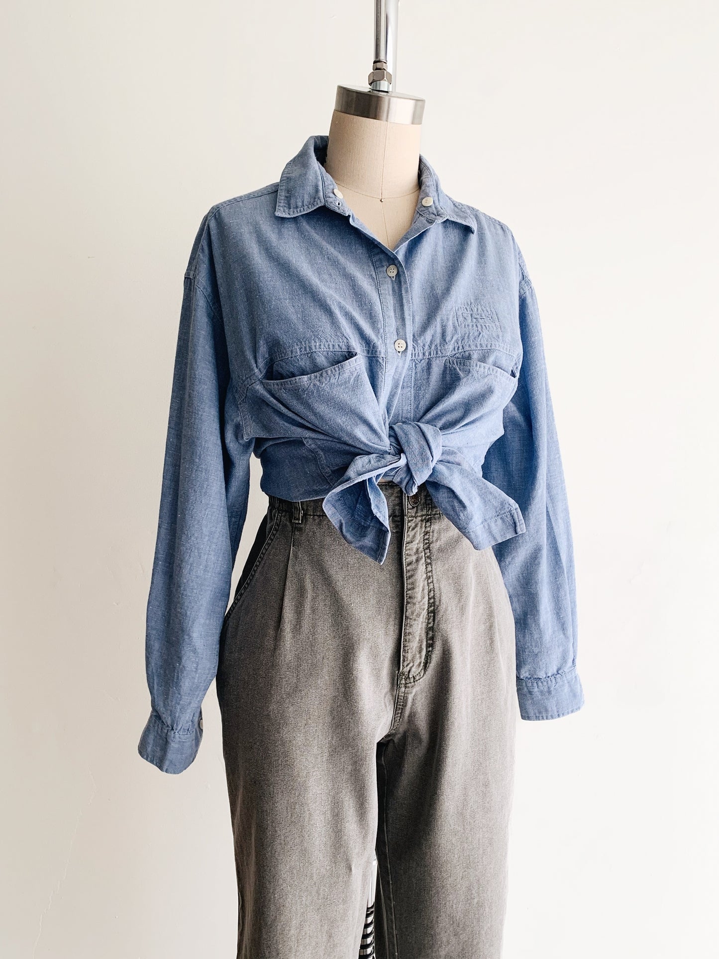 vintage chambray shirt (M)